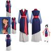 Deluxe Mulan Cosplay Kimono Kostüm Mit Vollständigem Zubehör Für Damen Und Mädchen