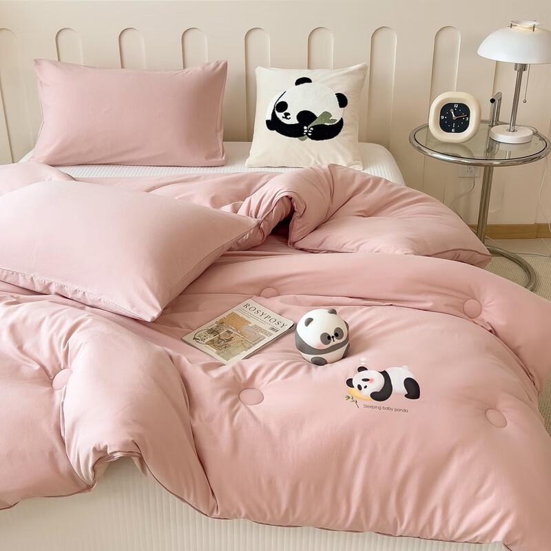 Qixiai Panda Belly Warm Quilt