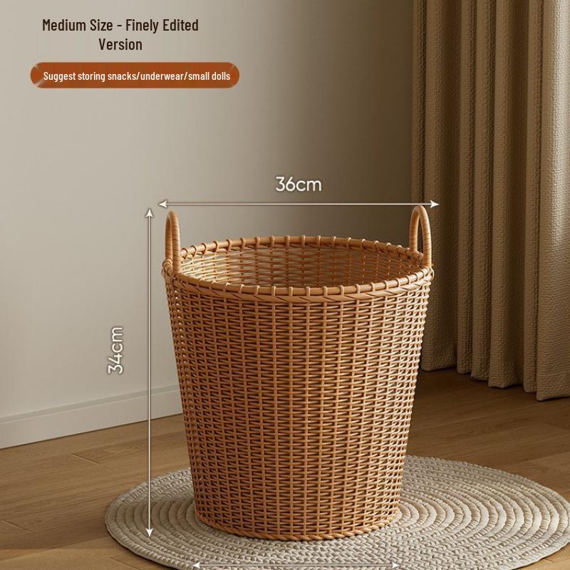 Elegant Large-Capacity Laundry & Toy Storage Basket