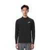 Li-Ning Minimalist Solid Color Comfortable Stand Collar Long Sleeve T-Shirt Men Tops Black ATLV011-1