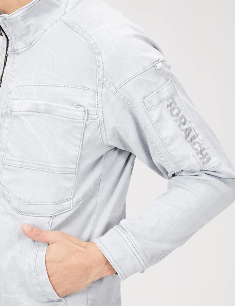 Toraichi Size Size Men's Jacket, 37-Silver, 4L, 3550-124