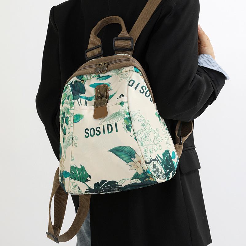 Trendy 2025 Women's Waterproof Nylon Travel Backpack & Crossbody