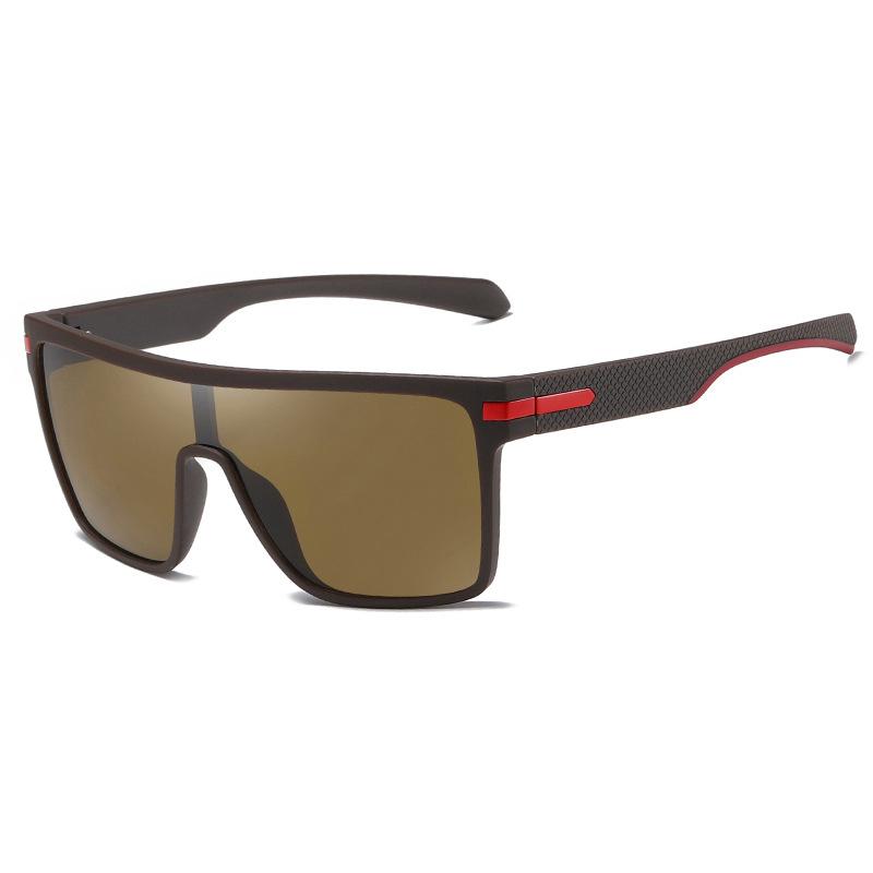 Lunettes de Soleil HD UV400 Hommes Femmes Marque Designer Verre Miroir Lunettes Monobloc Lunettes de Soleil Masque