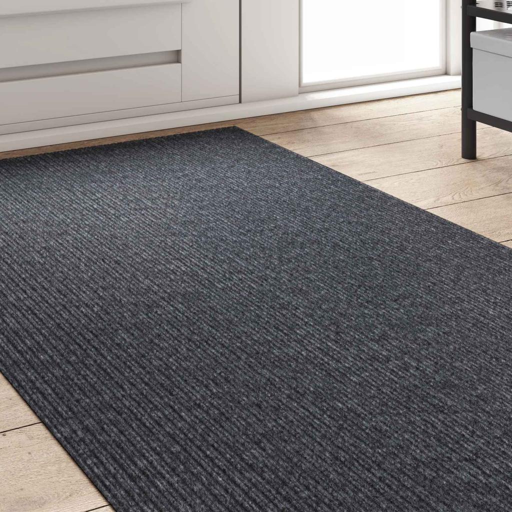Grey Carpet Runner 80 x 300 cm Fabric