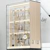 Portable Jewelry Storage Box Earring Display Stand Plastic Organizing Boxes Necklace Ring Organizer Women Jewellery Holder Gift