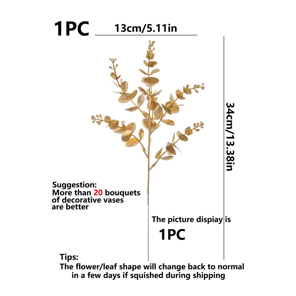 Artificial Eucalyptus Leaves Wholesale Fake Plant Vase Home Room Table Party Wedding Decor Garden Valentine's Diy Gift Scrapbook