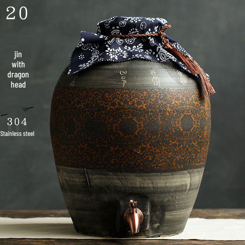 Jingdezhen Ceramic Sealed Wine Jar