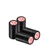 W130Car Accessories Carbon Fiber Wheel Tire Valve Caps Stem Case For Volkswagen Golf Passat Jetta Tiguan Polo GTI Beetle Vento Rline
