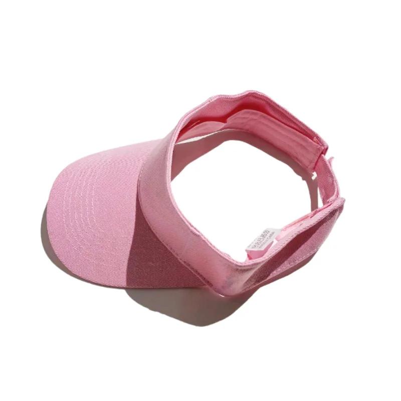 Outdoor Sports Hat Summer Sun Hat Men Women Cotton Adjustable Visor UV Protection Top Empty Solid Sport Tennis Golf Running Hat