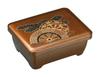 Fukui Craft Mini Korin Donburi Imperial Carriage Vermilion and 41000230 Box, Pear-skin Finish, Interior, (Lid Base)