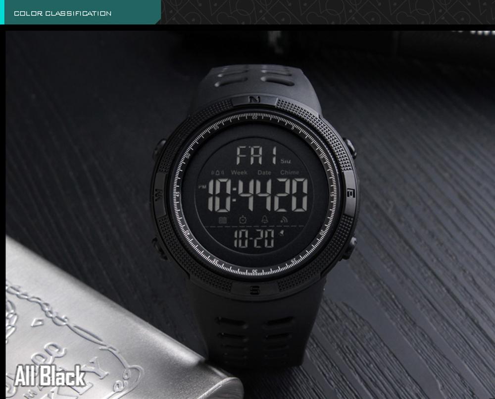   Men Sports Watches Countdown Double Time Watch Alarm Chronograph Digital Wristwatches 50M Waterproof Relogio Masculino