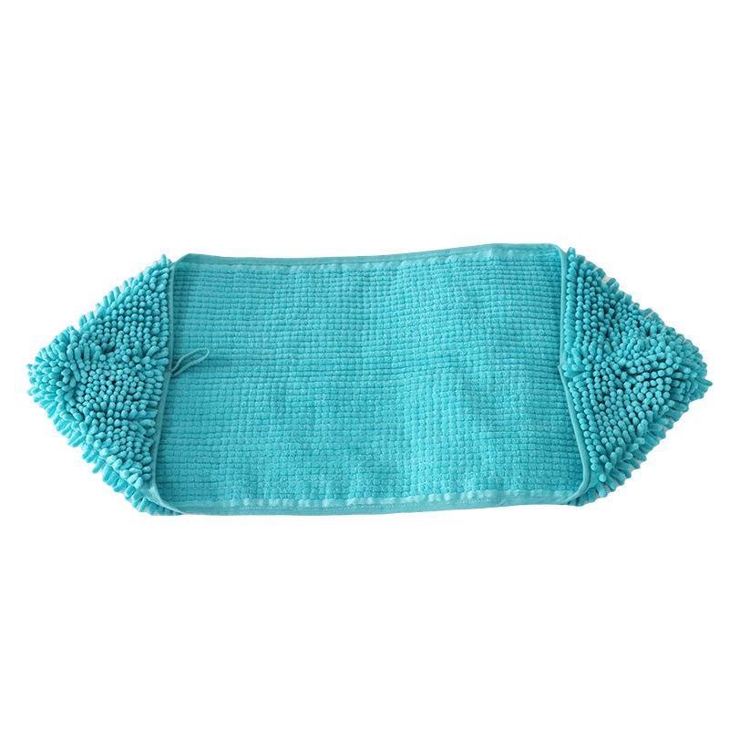 

Chenille Quick-Absorbent Pet Bath Towel for Cats and Dogs синий