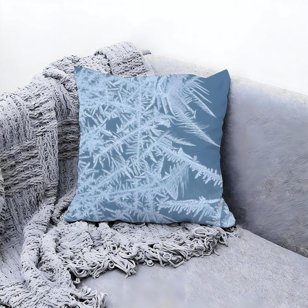 Unique Cracked Ice Pattern Style Cushion Cover Premium Comfort Reversible Pillow Cove In One Design for Any Room Car Interior