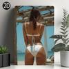 Sexy Girl Metal Tin Sign 20x30 cm for Garage & Workshop Decor