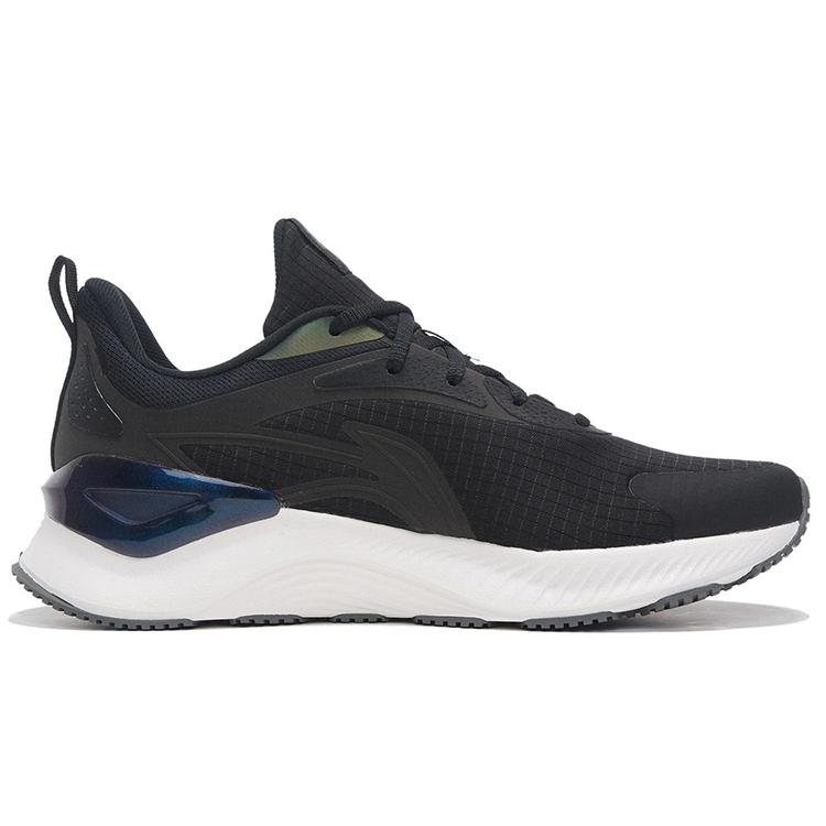 new LiNing YueYing Element Slip Resistant, Abrasion Resistant, Breathable Low Top LINING Cloud Running Shoes Men's Black