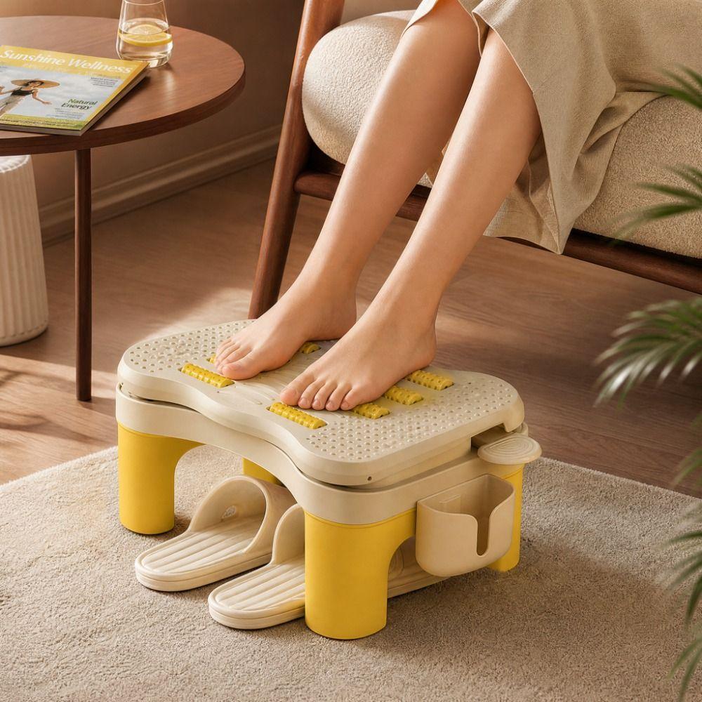 Hollow Out Adjustable Footstool Nonslip Bottom Office Desk Leg Rest Under Desk Footrest  Home Study