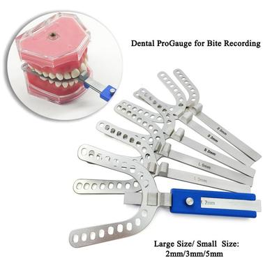 Dentalny Zestaw Łyżek Centrycznych do Jamy Ustnej Łyżki Wyciskowe ProGauge do Rejestracji Nagryzu 2mm/3mm/5mm Naprawa Protez Zapis Okluzyjny Artykulator