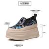 Thick-soled One-pedal Loafers Women's 2025 Spring and Autumn New Muffin Shoes New Chinese Style Inner Height Increase Leisure Single