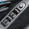 Real Soft Carbon Fiber Sticker Car Window Switch Frame For Seat Leon MK1 1M 1999 2000 2001 2002 2003 2004 Trim Accessories