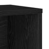 Bookshelf Black Oak Effect 60 x 24 x 85 cm Engineered Wood