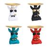 Resin Bulldog Sculpture Key Jewelry Storage Tray Ornamental Art Home Decor
