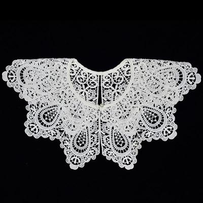 Fashion Collar Lace Fake Collar Detachable White Shawl Decoration Hollow Design False Collar Women Fashion Accessory