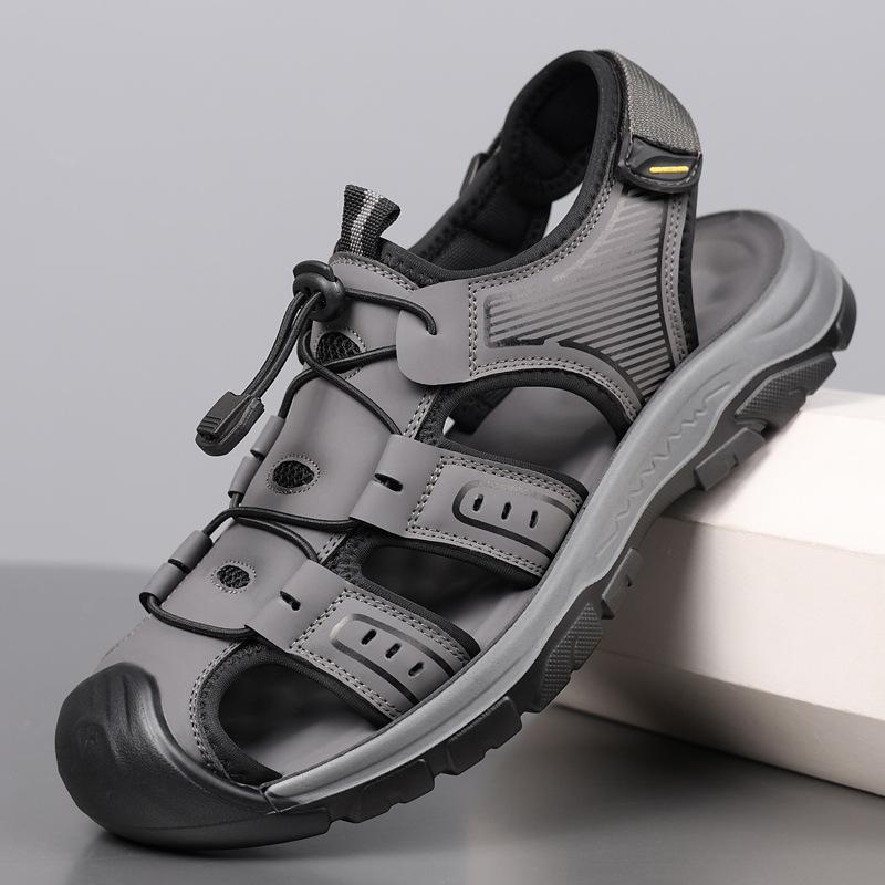 

Sandals men s 2025 sandals men s summer new casual sandals men s beach shoes tide 2025 38 серый