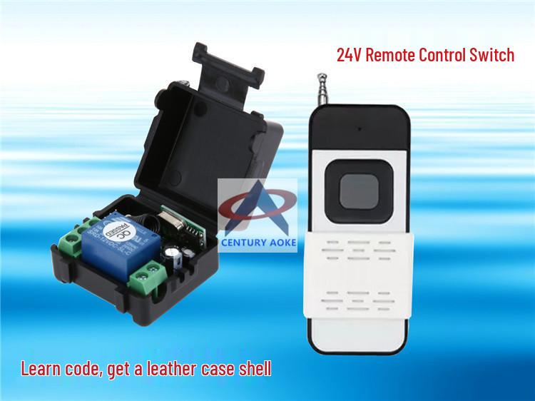 DC 24V 10A Single-Channel Switch & 1000m Remote with Push Cover Single Channel Remote Switch