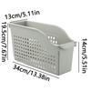 Kitchen Storage Basket Spice Seasoning Sundries Basket with Wheels Storage Frame Plastic Snack Storage Basket
