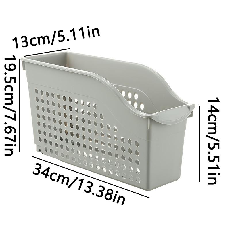 Kitchen Storage Basket Spice Seasoning Sundries Basket with Wheels Storage Frame Plastic Snack Storage Basket