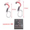 Multifunctional Mountaineering Buckle Aluminum Alloy D-type Mountaineering Buckle Outdoor Random Hook 360 Degree Rotating Hook