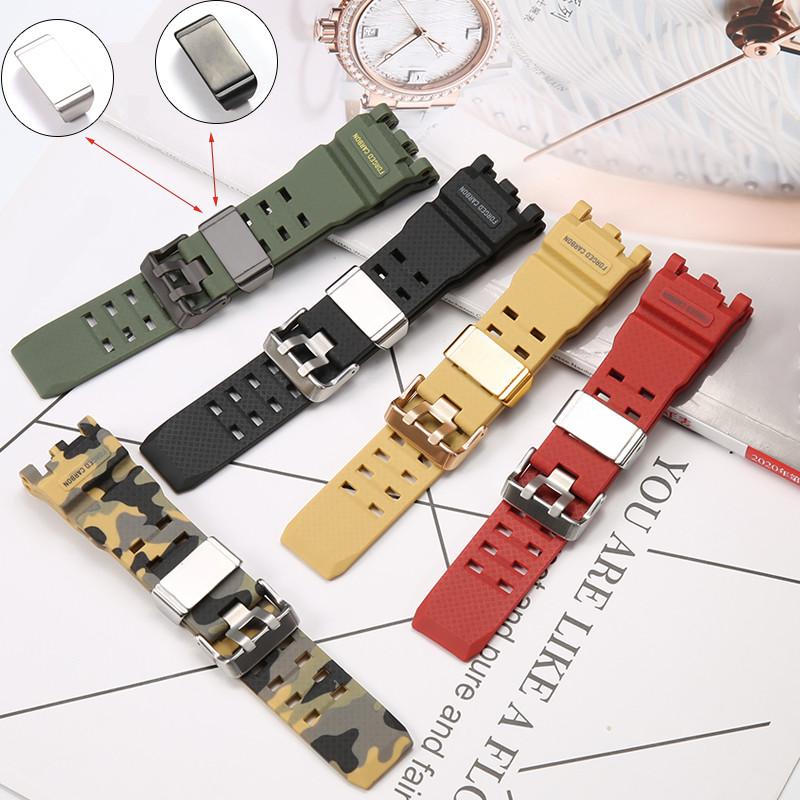 Silicone Strap for Casio GWG-2000 GWG-2040 Men's TPU Sports Waterproof Watch Accessories Wristband Bracelet