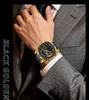 SANDA Men's Multi-Time Zone Steel Band Watch - Luminous, Waterproof, Alarm & Stopwatch Features