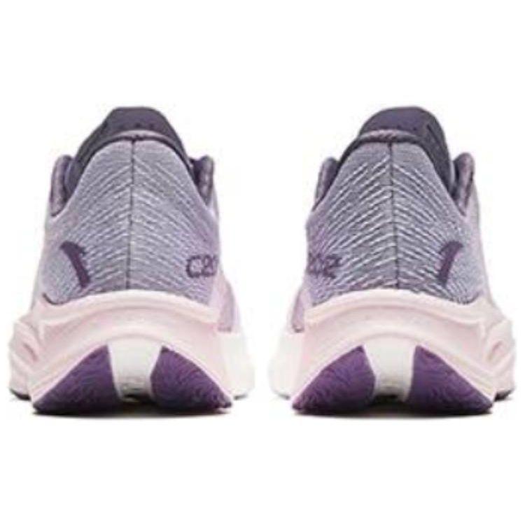 Anta Comfortable Shock Absorbing Wear Resistant Low Top Running Shoes Women Sneaker Pink Purple 122455563-2