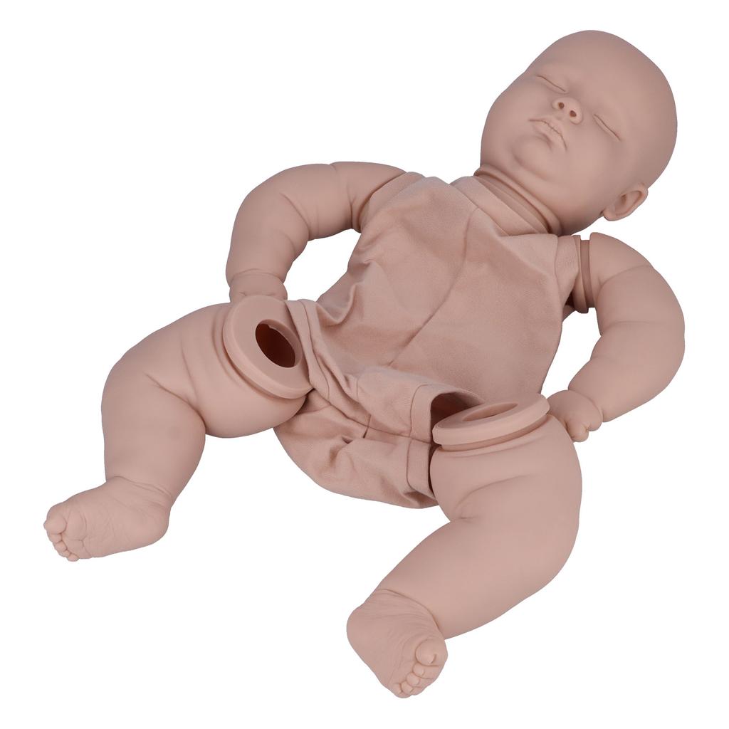 60cm Unpainted Reborn Baby Doll DIY Lifelike Infant Toddler Doll Mold Parts Set Toy