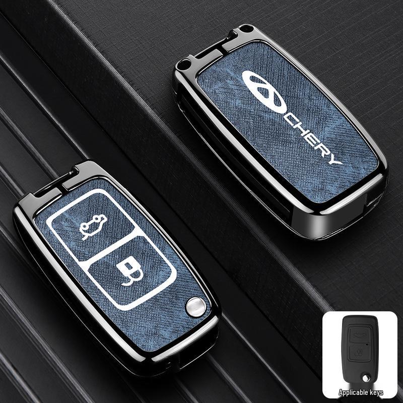 Zinc Alloy Key Shell Covers for Chery, Tiggo 8, 7 Plus - Full Coverage, 5x Anti-Drop Protection