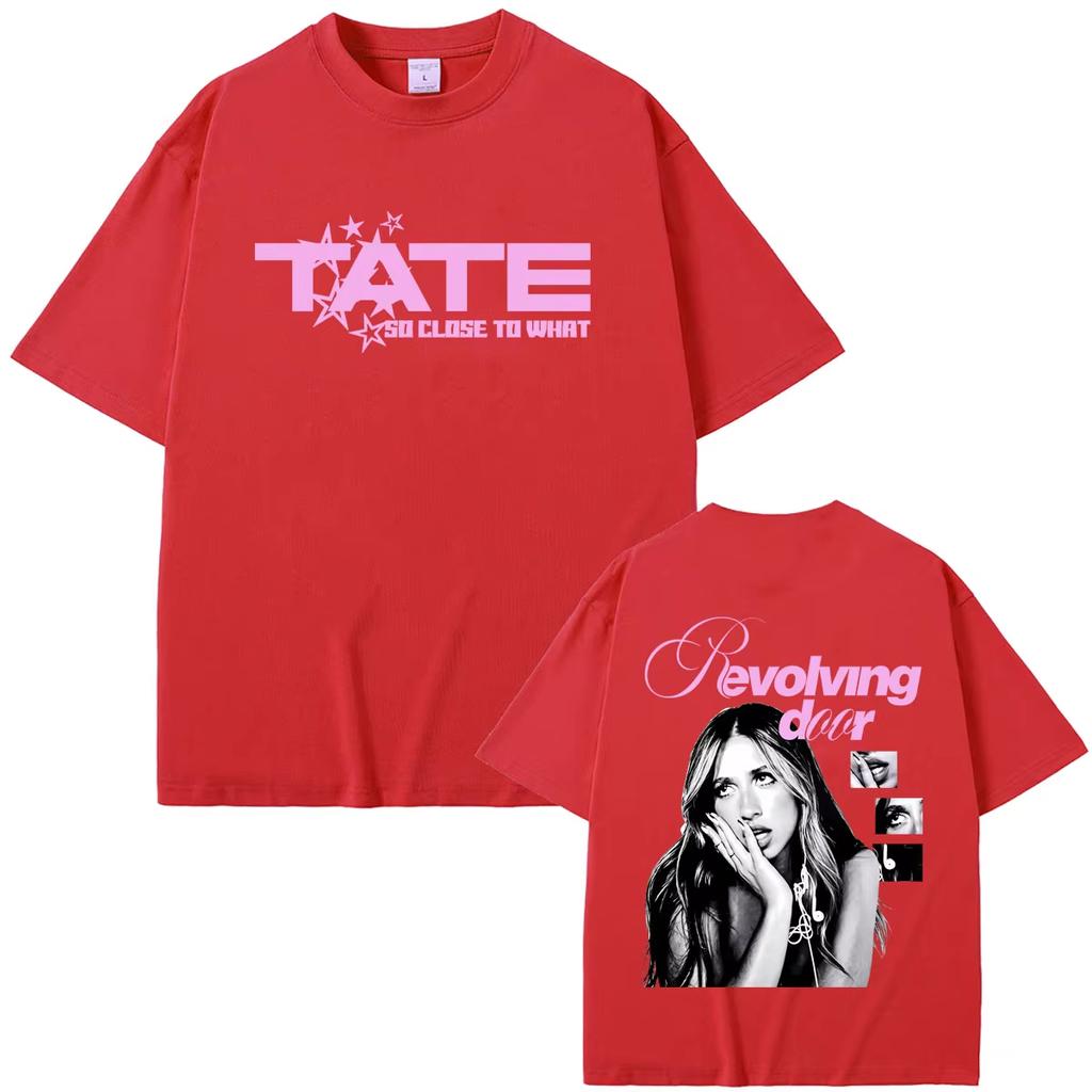 2026 Heißer Verkauf Sommer Mode Trendiges T-Shirt Tate Mcrae So Close To What Miss Possessive T-Shirt Herren Damen Mode Popmusik T-Shirts