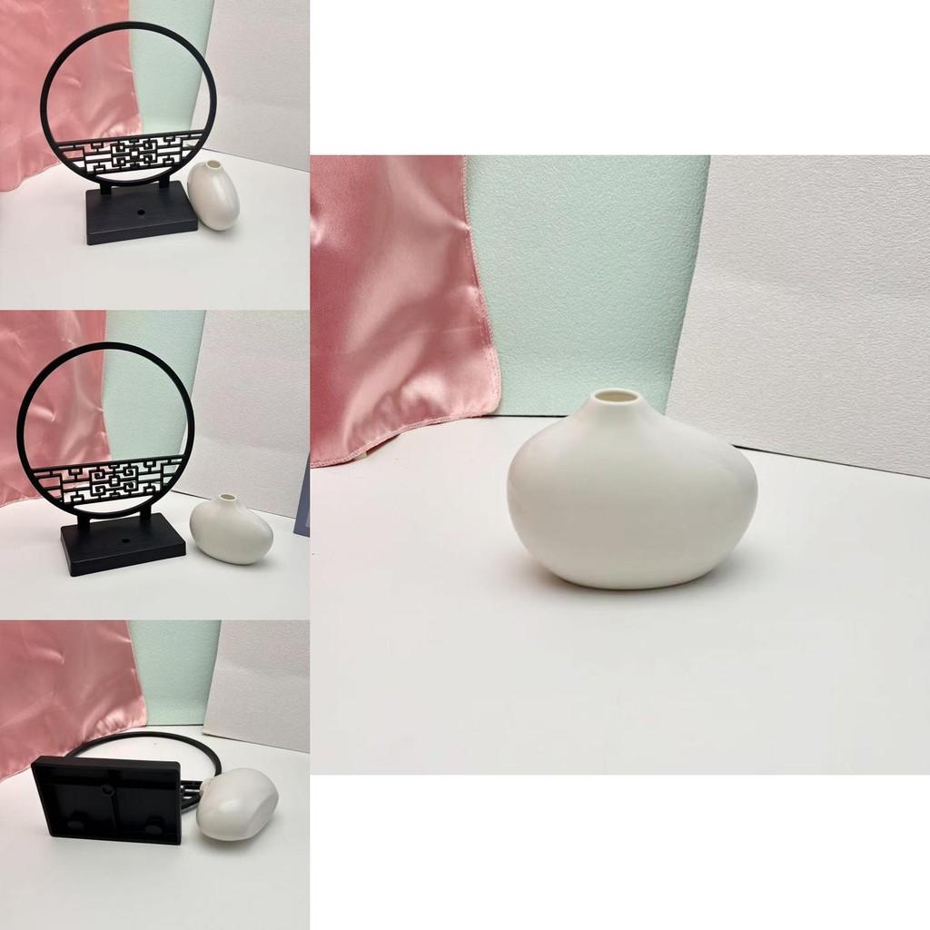 Chinese Style Screen And Plastic Flower Vase For Nordic Interior Decoration