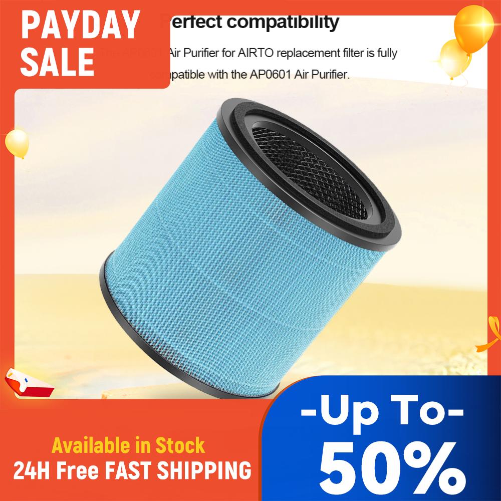 

4 Stage H13 True HEPA Filter Accessories Parts High-Efficiency Filter Filter Cartridges Compatible with AIRTOK Air Purifier China Mainland
