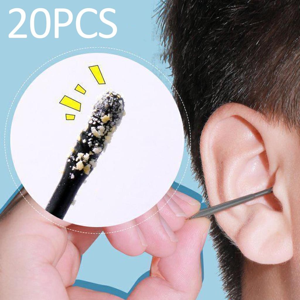 20Pcs Soft Earpick Ear Clean Tool Easy to Use Convenient High Quality Premium Cleaner for