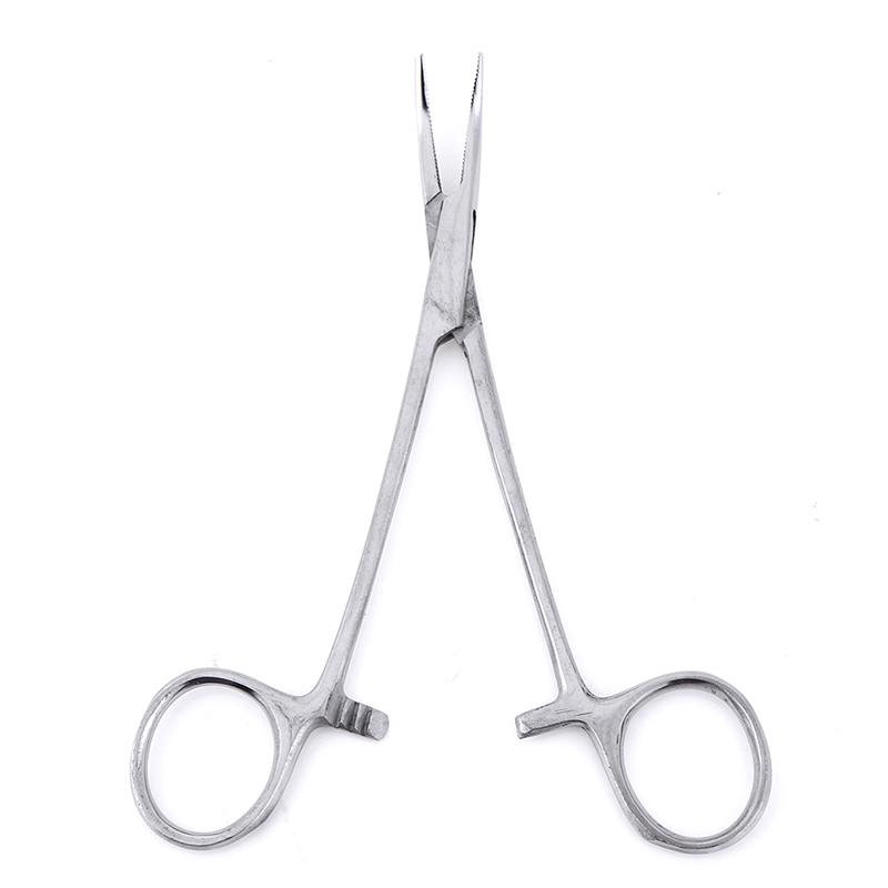Stainless Steel Locking Forceps Curved Mosquito Hemostat Tool 12.5Cm Length