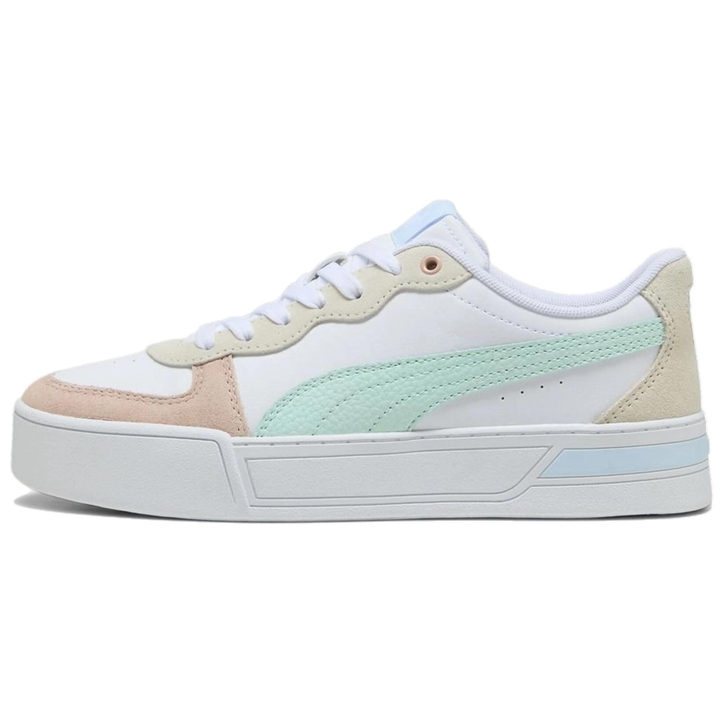 

New PUMA Abrasion Resistant Low Top Skateboard Shoes Women s White 397076-01 38