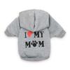 Dog Clothes I Love My Mom Printed Hoodie Puppy Sweatshirt Warm Puppy Clothes Hoodie