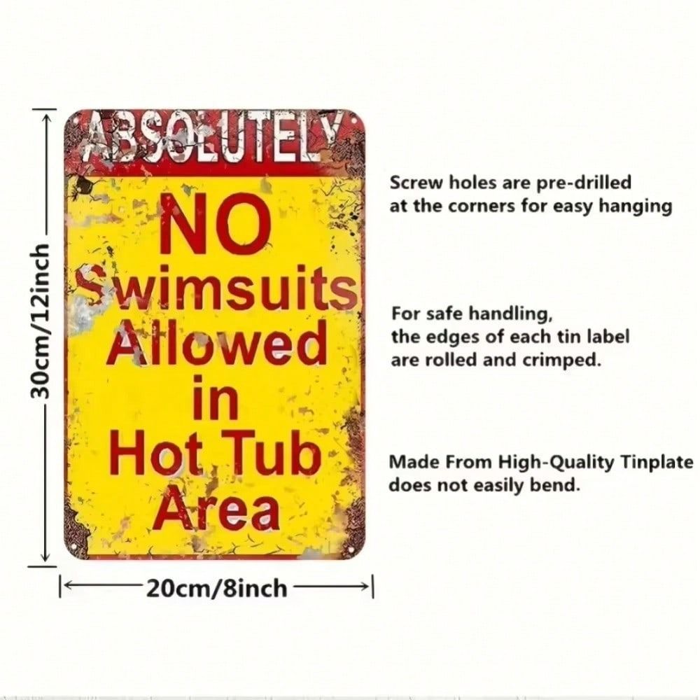 20x30cm Metal Tin Sign Retro Wall Art Home Decor