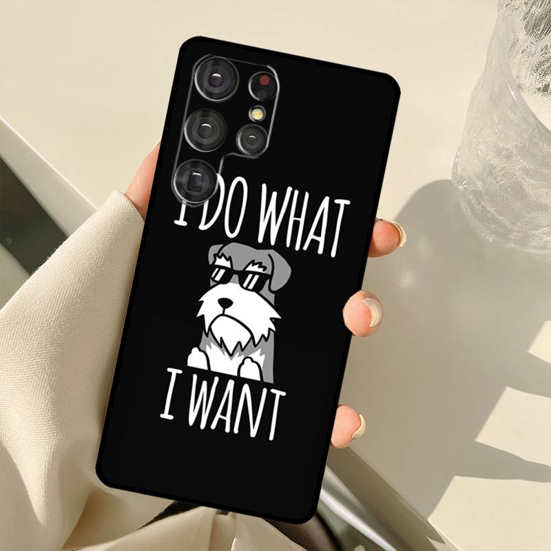 

Schnauzer Puppy Dog Art Phone Case For Samsung Galaxy S23 S20 FE S21 FE S22 Ultra Note20 Note10 S8 S9 S10 Plus Cover Galaxy S10