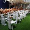 Wedding Chair Back Gauze Decoration Chair Mesh Yarn Back Decor for Hotels Wedding Banquets