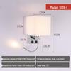 Modern American Fabric Wall Lamp with USB Charge - Hotel Bedroom Reading Light