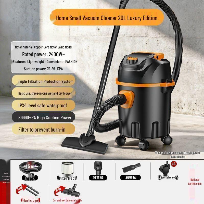 High-Power Home & Car Vacuum: Industrial Suction for Floors, Carpets, Renovations, and Grouting
