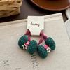 Autumn Retro Coffee Color Love Bow Hairpin Temperament All-match Children's Hair Accessories Side Bangs Hairpin Headdress