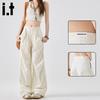 CHOCOOLATEit Women's Quick-Dry Wide-Leg Cargo Pants